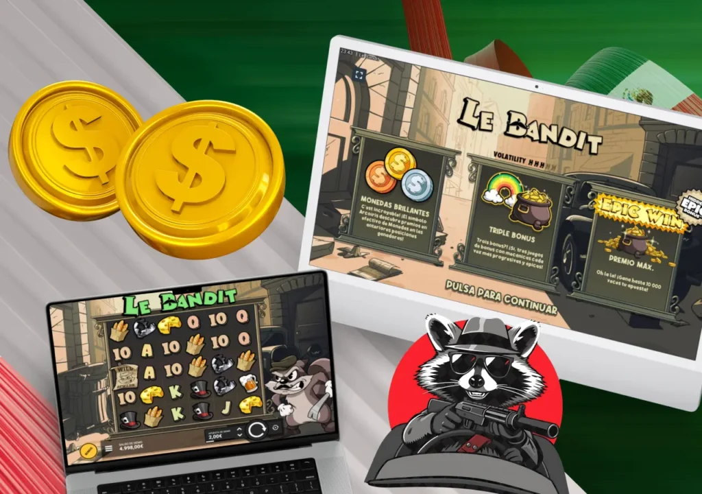 Apuestas en Mexico te invita a Le Bandit, un slot con estilo retro y mucha personalidad.