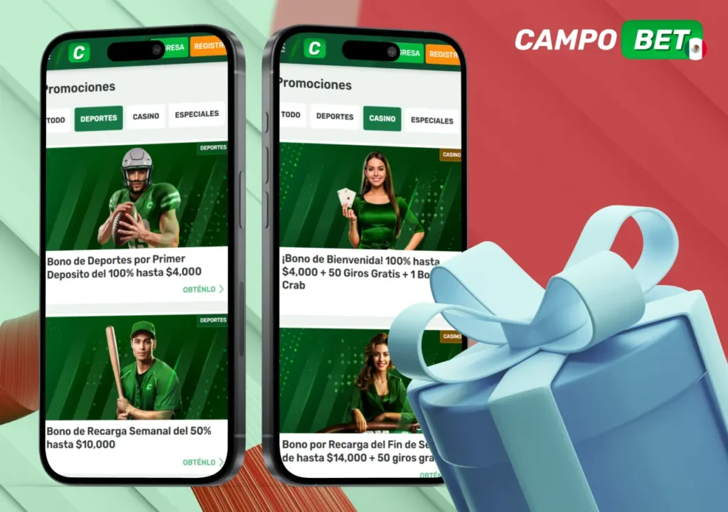 Visión general de los bonos disponibles, freespins y ofertas especiales.