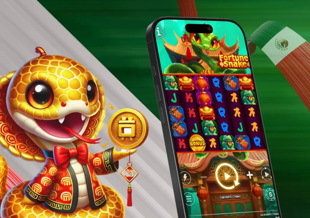 Símbolos orientales y temática de serpientes hacen de Fortune Snake una experiencia memorable.