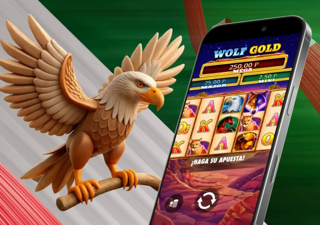 Wolf Gold está perfectamente optimizado para jugar en teléfonos móviles con gráficos adaptativos.