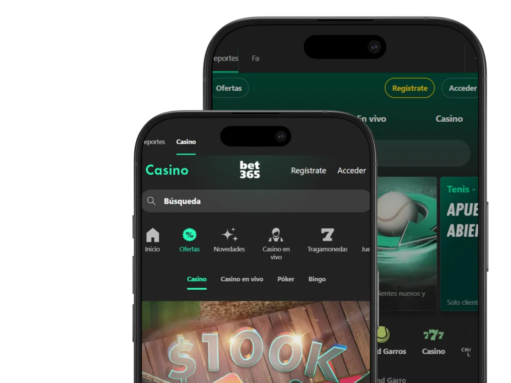 Aplicación de Bet365 para jugadores de México: apuestas deportivas y casino en una sola app.