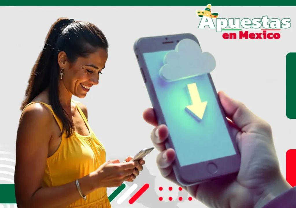 Proceso de descarga de aplicación móvil de apuestas deportivas en unos clics.